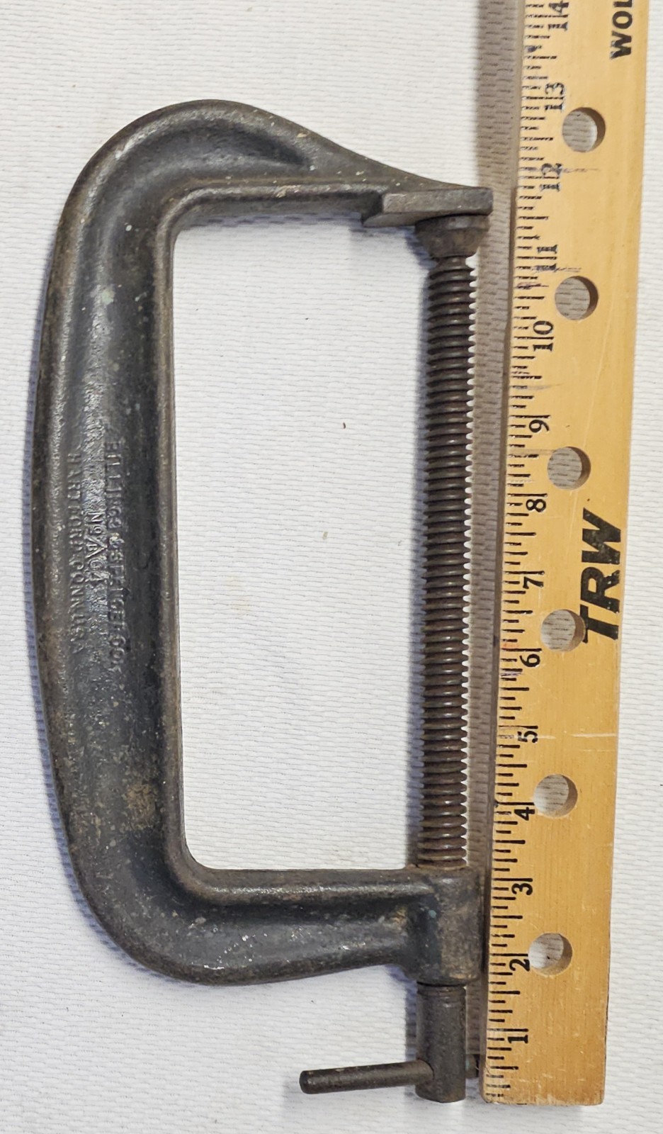 Vintage Billings & Spencer Co No. 64B C-Clamp 6″×13″ Heavy Duty Tool Woodworking