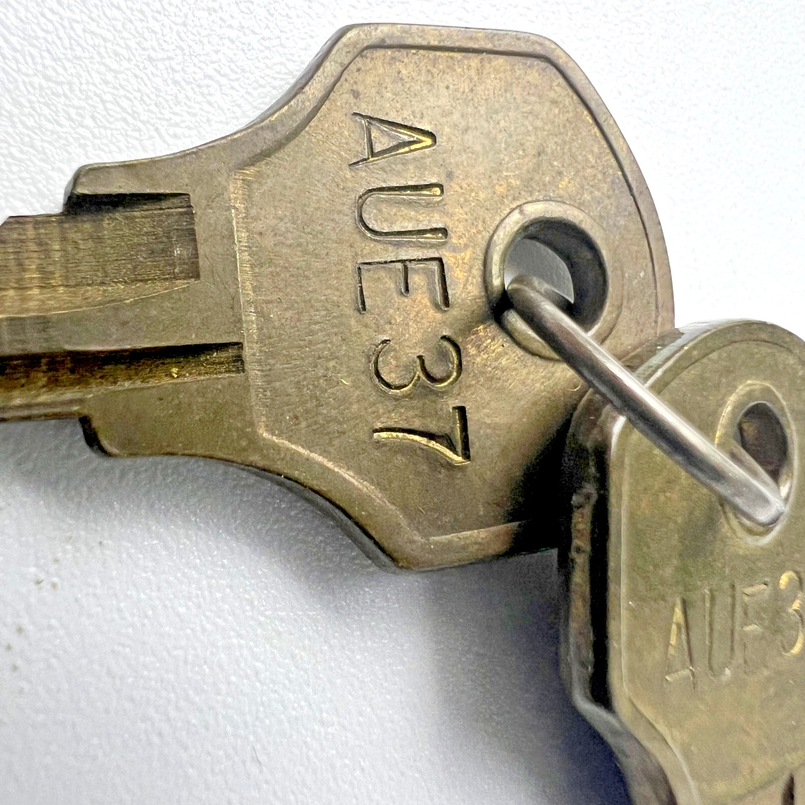 Corbin Cabinet Lock Co AUE37 Cam Lock 2 Keys Vintage Brass Replacement Hardware
