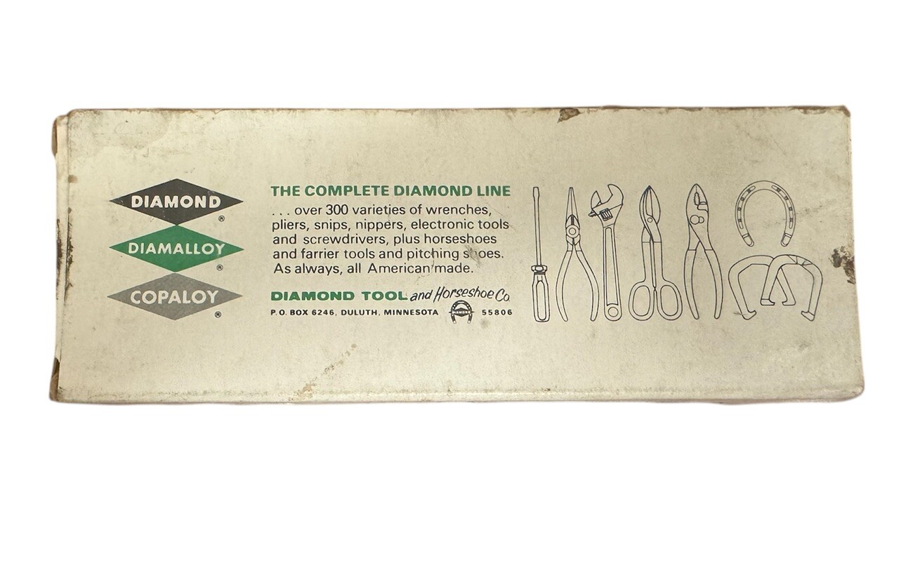 Diamond Tools And Horseshoe GC6 Glass Breaking Pliers – 6” – USA Vintage
