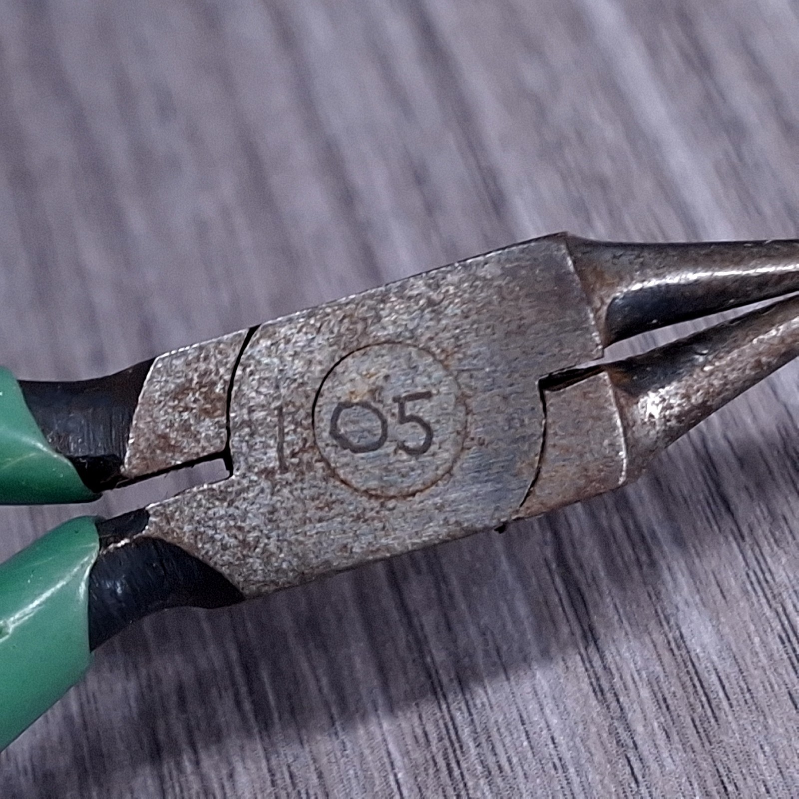 Vtg Kraeuter #85 Green Handled Round Needle Nose Pliers