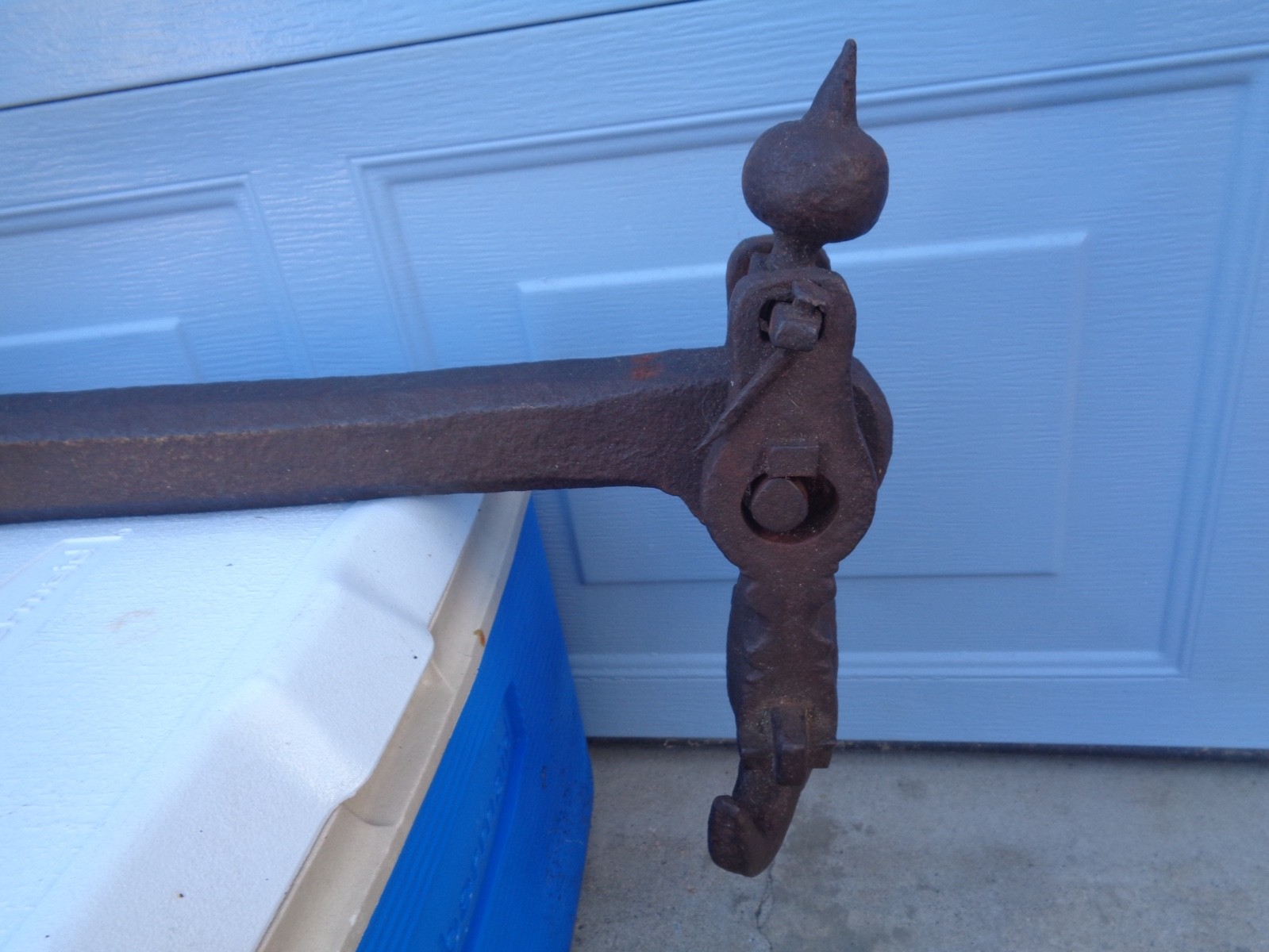 ANNO 1645 Forged Iron 17TH Century Waag Beam Scale WITCHES CHEESE 381 Years Old