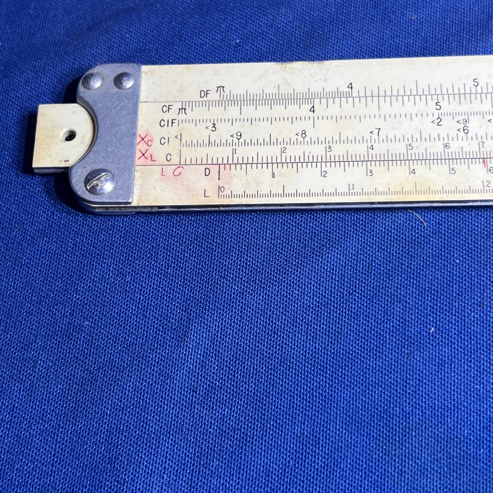 CLOSEOUT Vintage Pickett & Eckel 12″ Metal Slide Rule #271 1010-T w/Leather Case