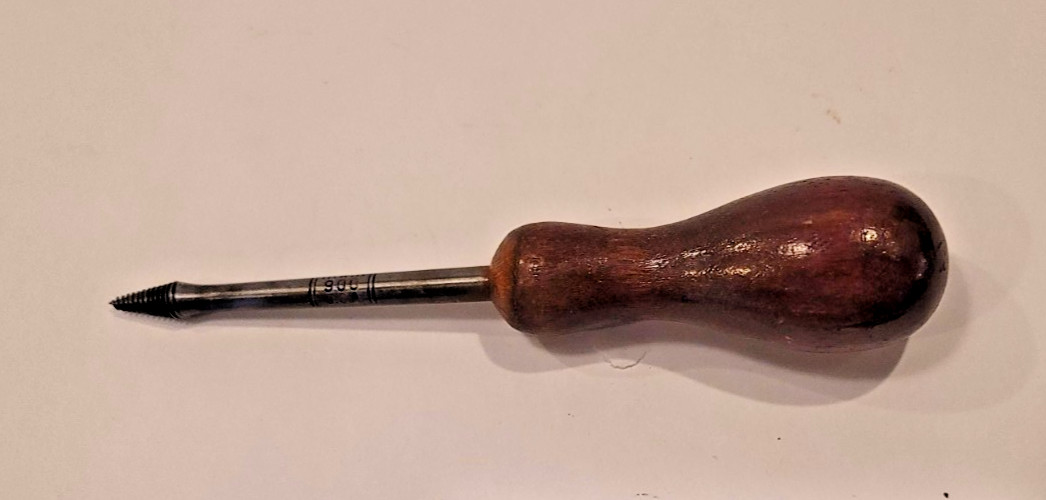 Vintage Irwin No.900 Screw Starter With Wood Handle USA
