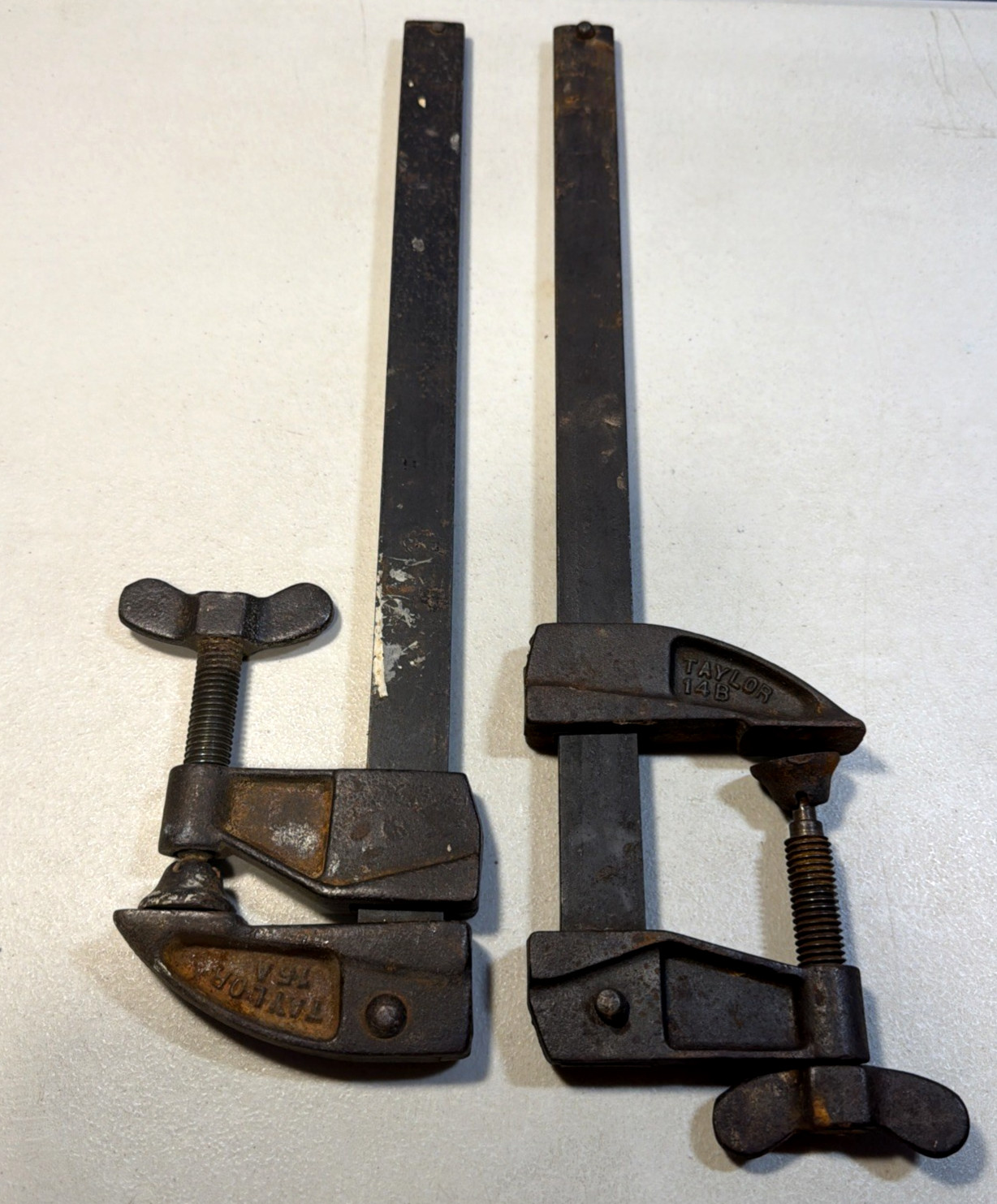 James L Taylor Mfg Co – Heavy Duty 16″ Bar Clamps PAIR – 14A/14B & 15A/15B