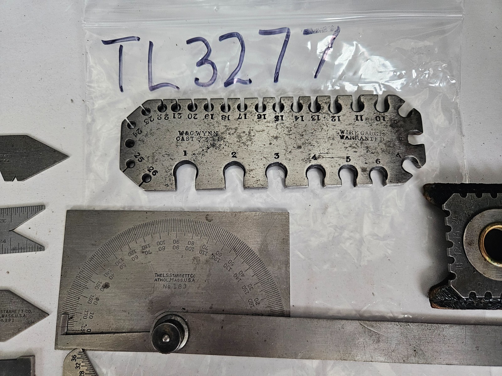 9 PC STARRETT, LUFKIN, CRAFTSMAN, BROWN & SHARPE VARIOUS TOOLMAKER GAGES(TL3277)