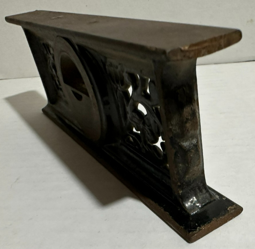 Antique Davis Level & Tool Co. Ornate Cast Iron Frame 7″ Level Pat. 1867
