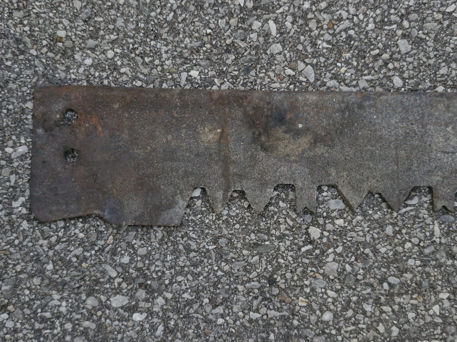 Vintage 2 man crosscut hand Saw decor, no handles