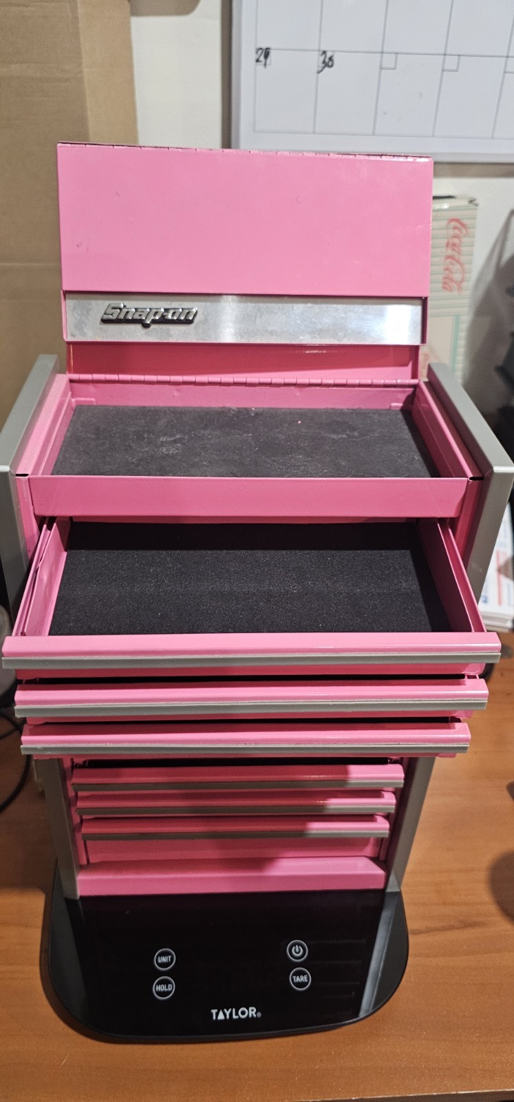 Snap-On – Micro Roll Cab BOTTOM & TOP chest Mini Tool Box Pink.