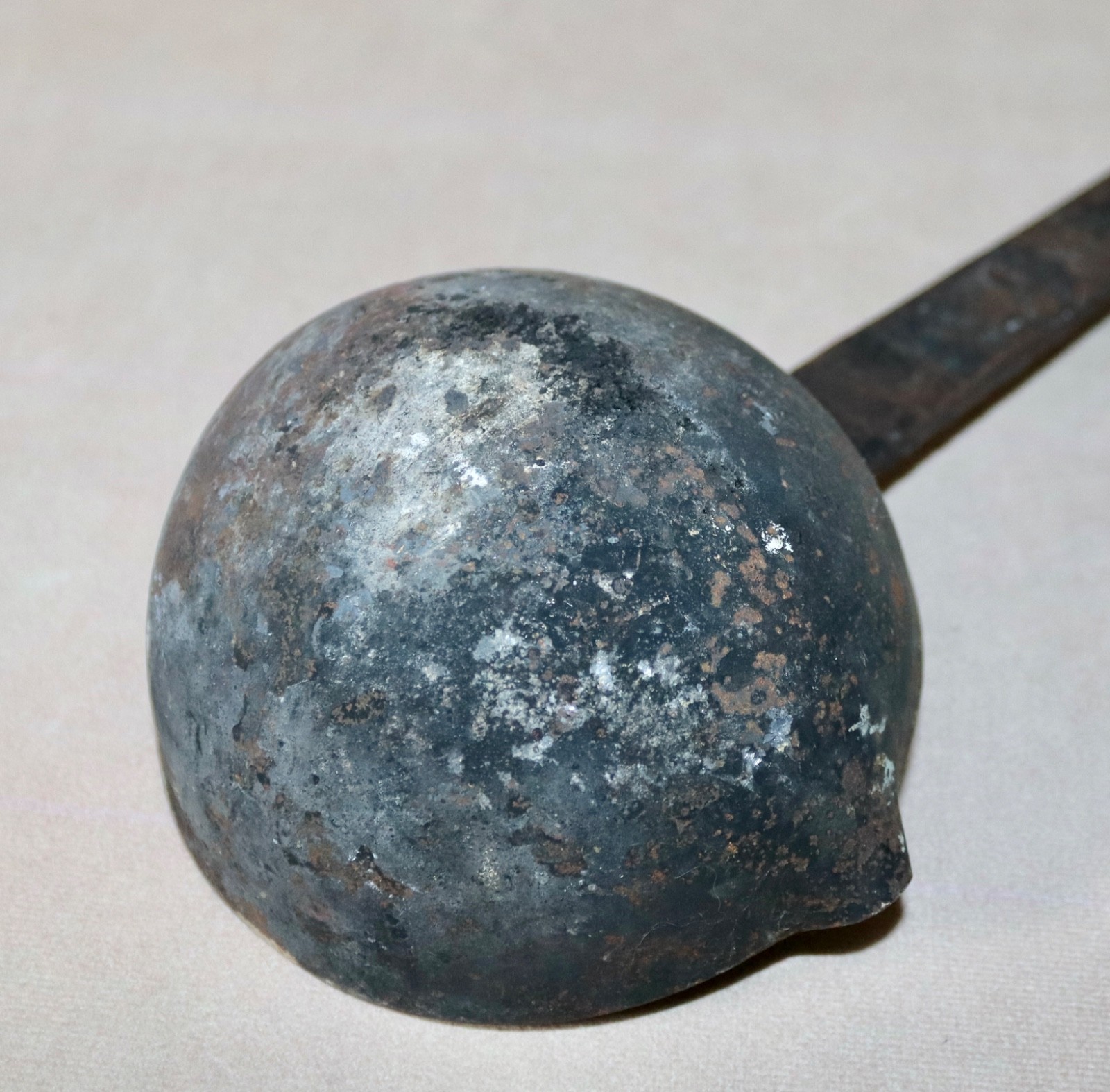 Civil War Era Hand-Forged Cast Iron 24 3/4” Blacksmith Smelting Ladle ~ #2