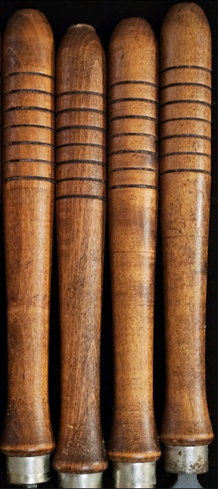 Set of 8 Vintage Craftsman High Speed Steel Wood Turning Chisels 14-15″ & Case