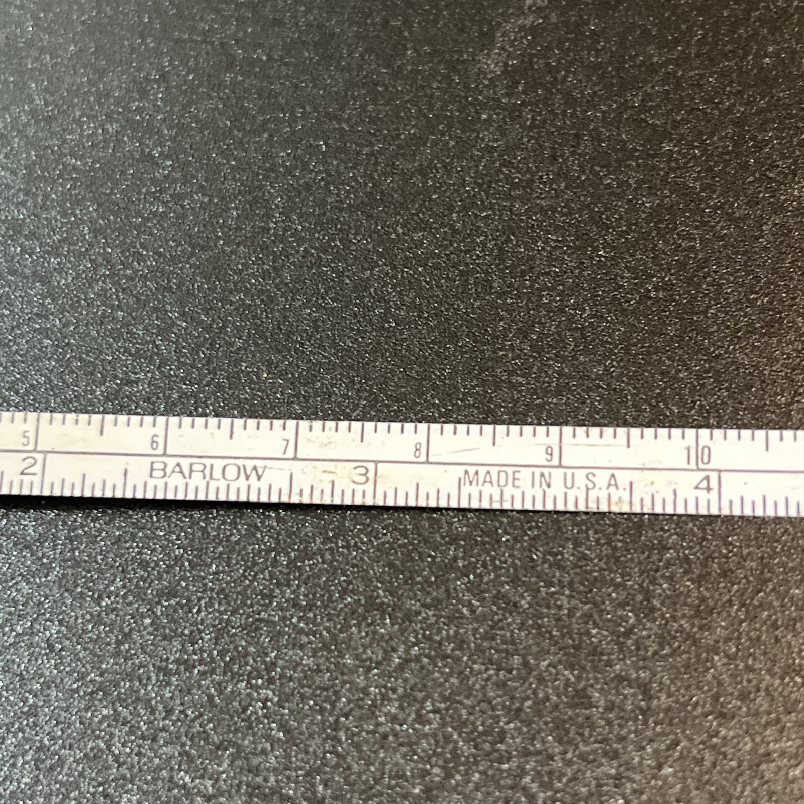 Vtg Barlow 6 Foot Pocket Measuring Tape USA Prop Cowboy Interiors Yellow Plastic
