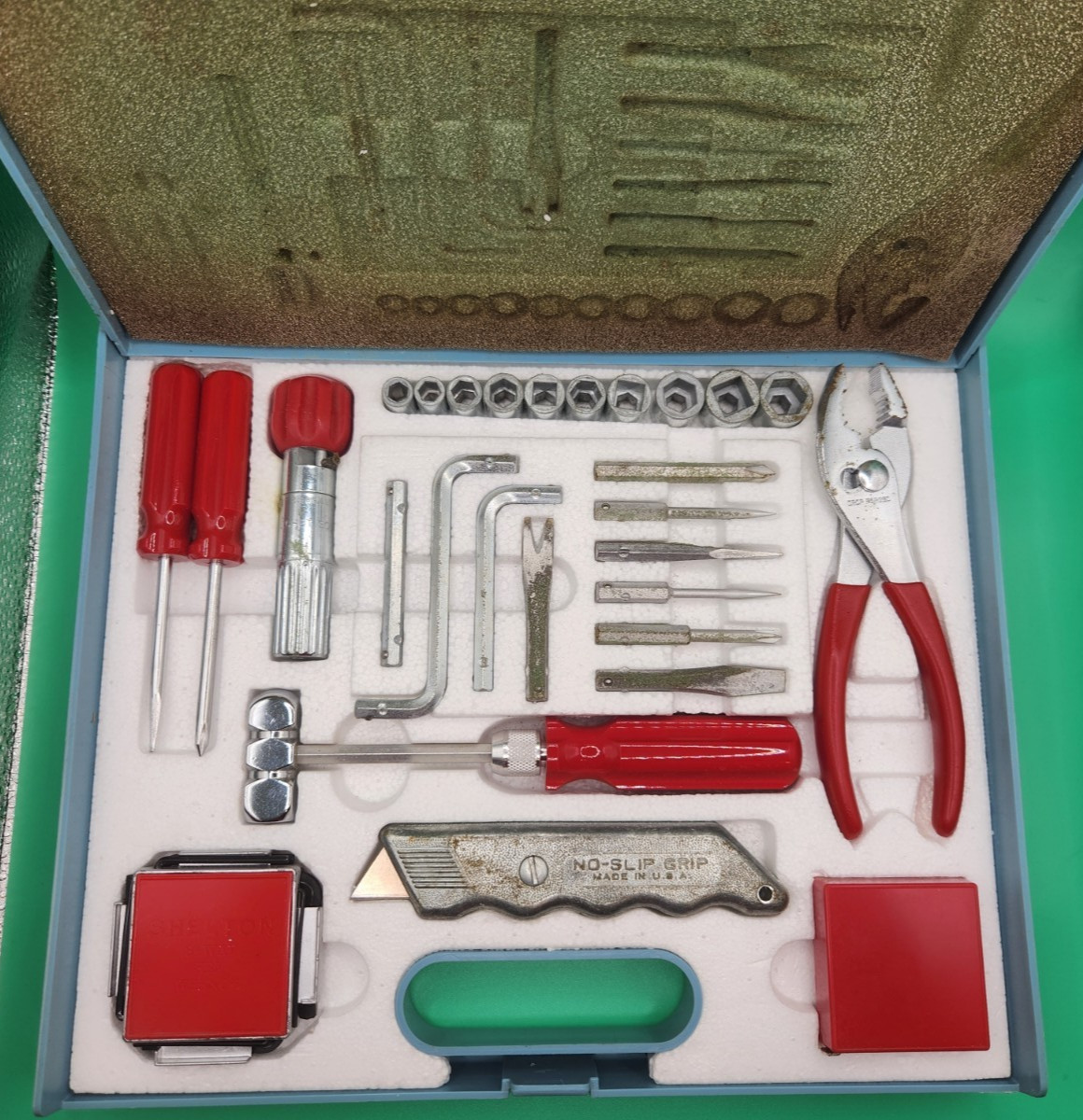 Vintage Portable By Shelton Socketool Kit Antique Tool Socket Set NEW IN CASE