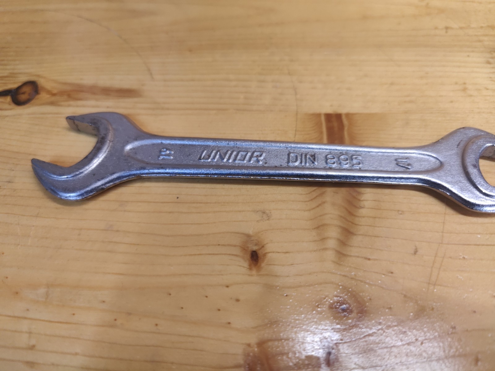 Mercedes Benz Unior Din 895 17mm 19mm Open End Wrench Great Condition