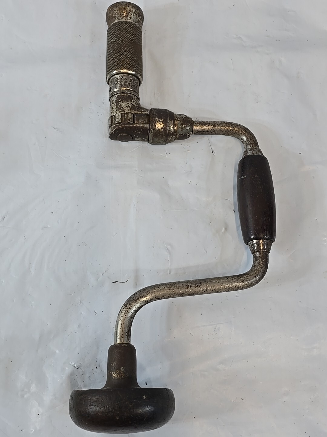 Antique John S. Fray Co No. 86 – 8″ Sweep Ratcheting Hand Auger Bit Brace Drill