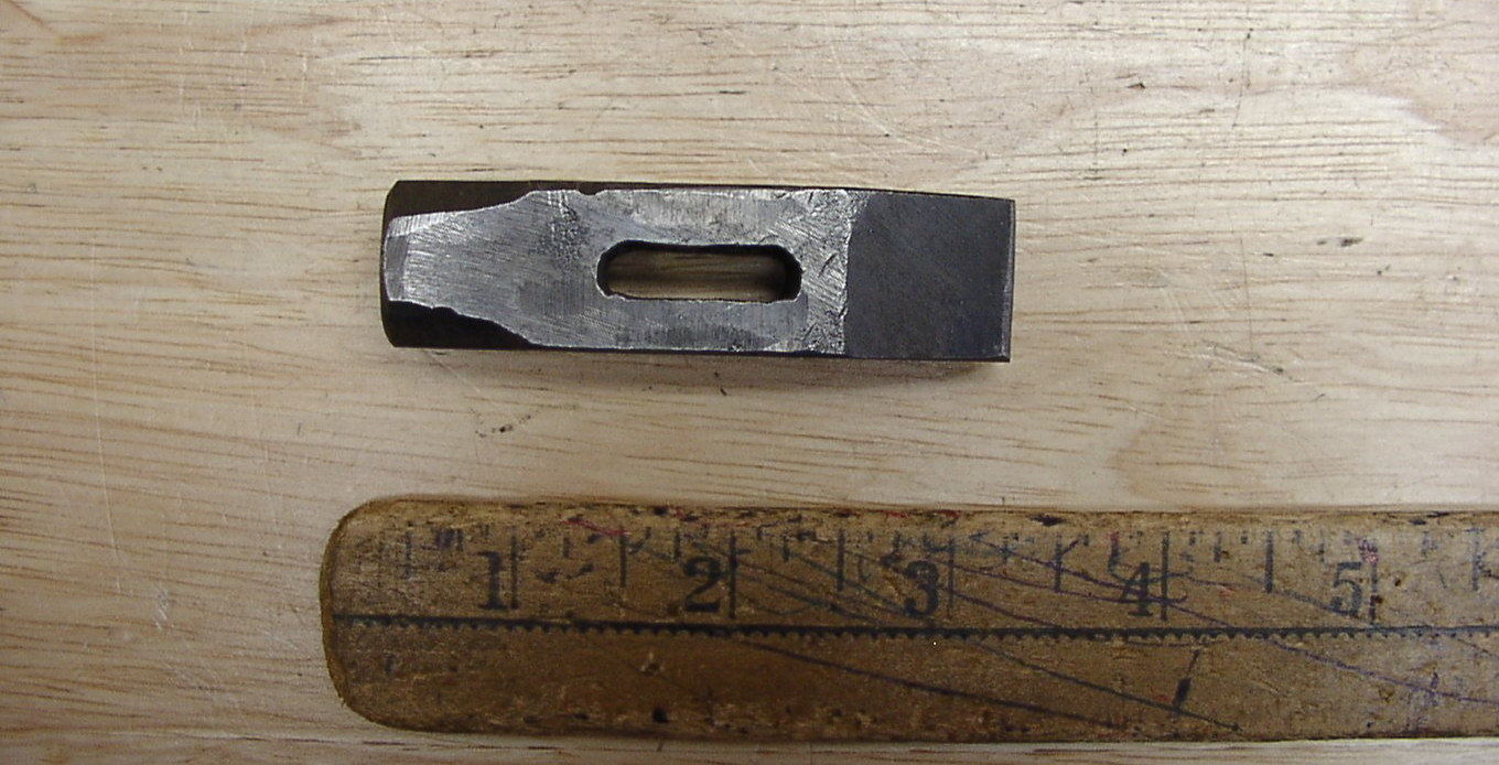 Vntg Machinist Made 5.2oz Cross Peen Hammer Head,2-3/16″,W/3/4″ Face & Peen,EXC!