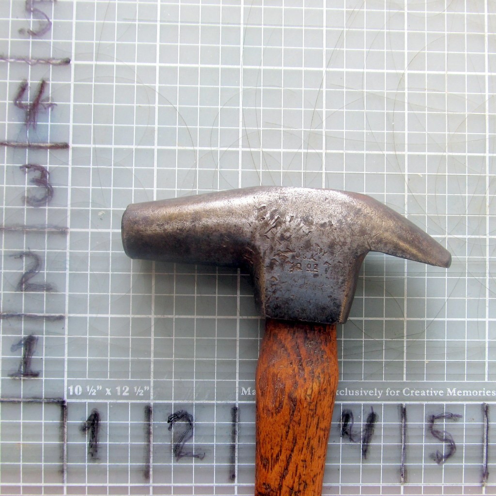 Vtg. Claw Farrier’s Hammer Orig. 11 1/2” Hardwood Handle Branded Not Legible
