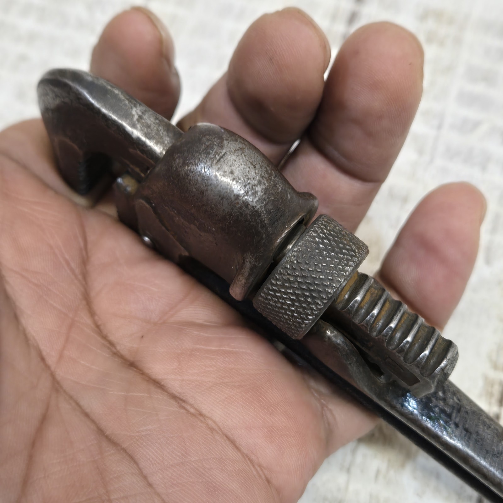 Pair Of VTG RIDGID Pipe Wrenches: 10″ & 8″ Elyria USA Rare HTF