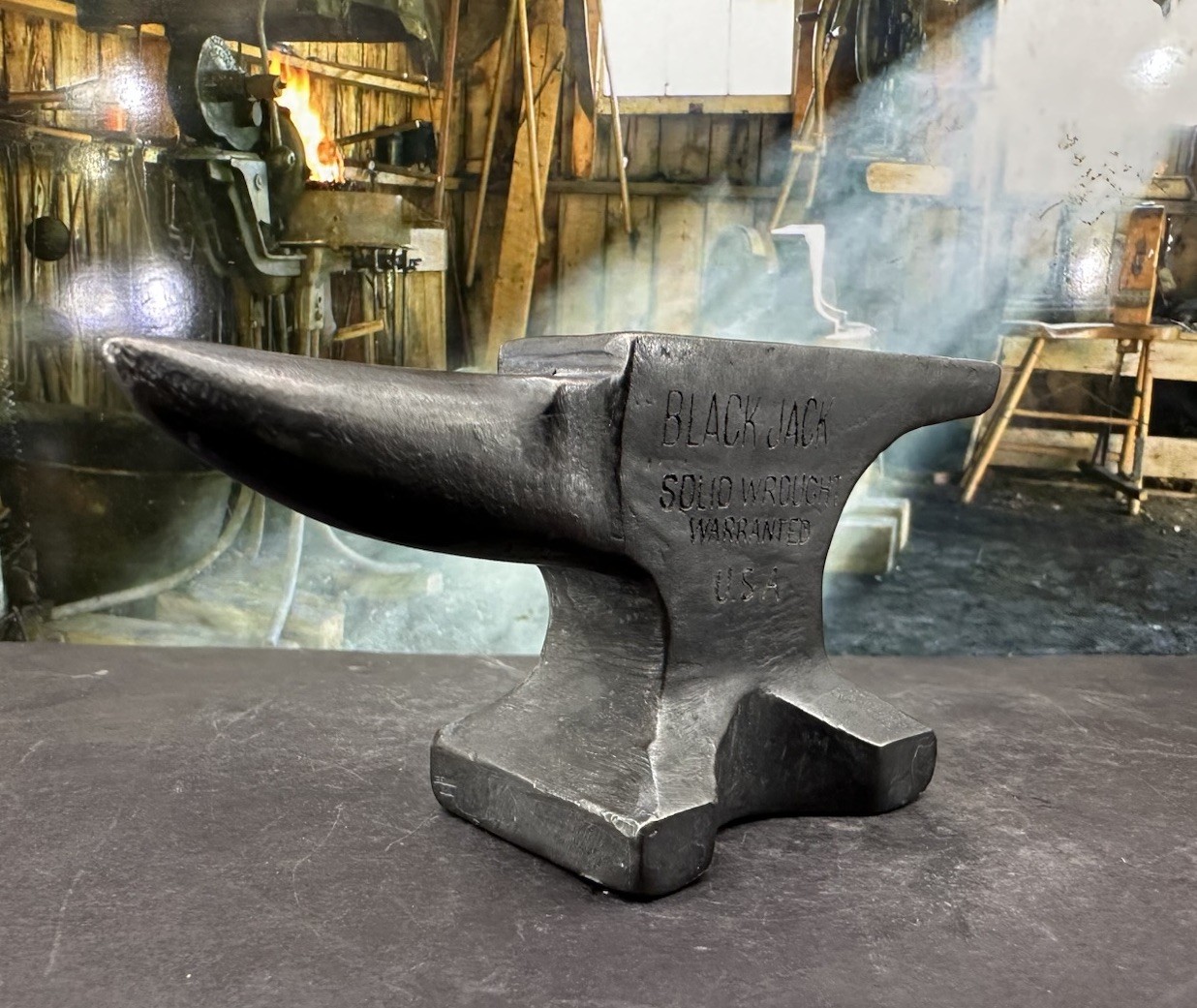 Tribute Mini Hay Budden & Black Jack Blacksmith Anvil Solid Lead Wrought Iron