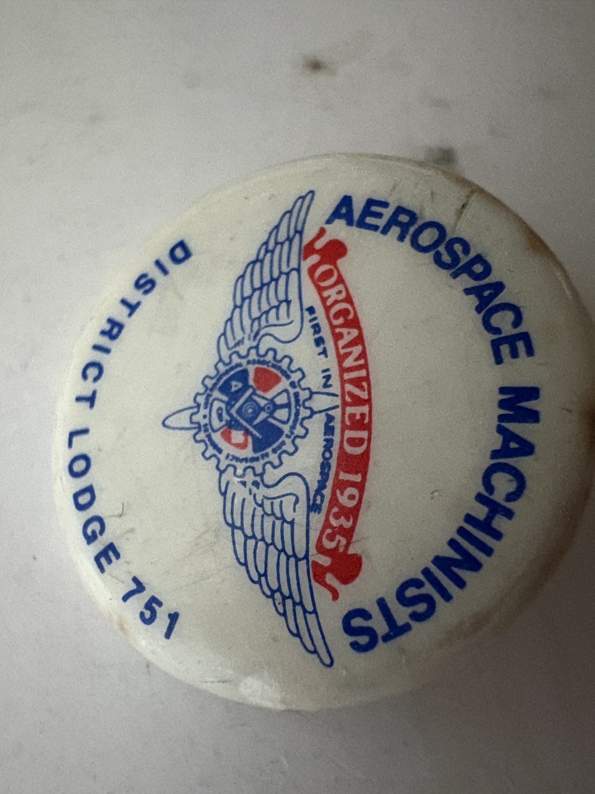 Vtg Aerospace Machinist District Lodge 751 Pencil topper clip