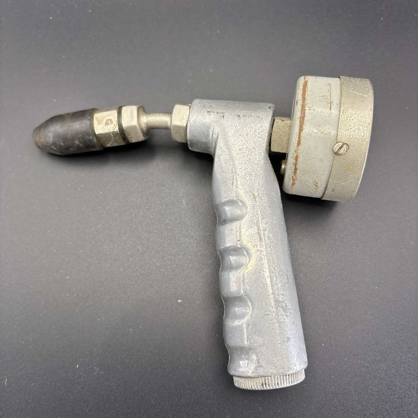 Sears ALLSTATE Compression Tester – Gun Type Silver Steampunk Vintage