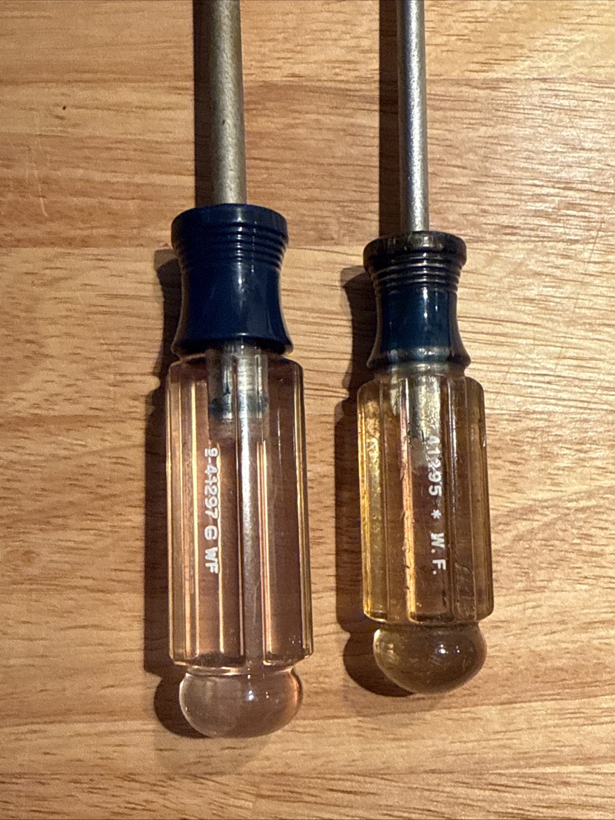 Vtg Clear Handle Craftsman Philips Screwdriver Set, #2 #3
