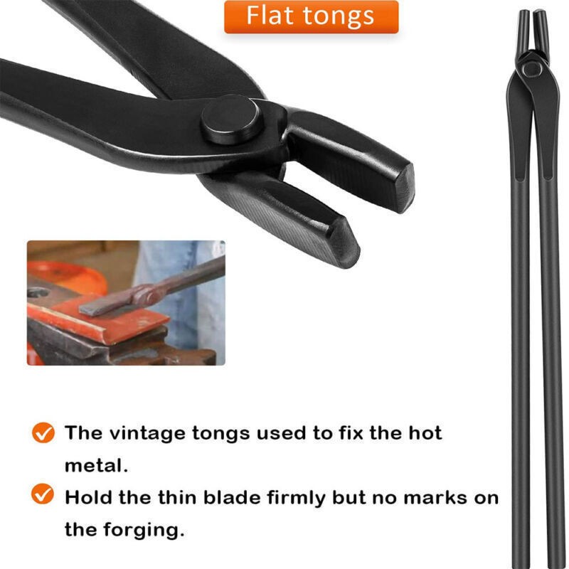 Blacksmith Forging Tools Knife Making Tongs Set for Bladesmithing Blacksmithing