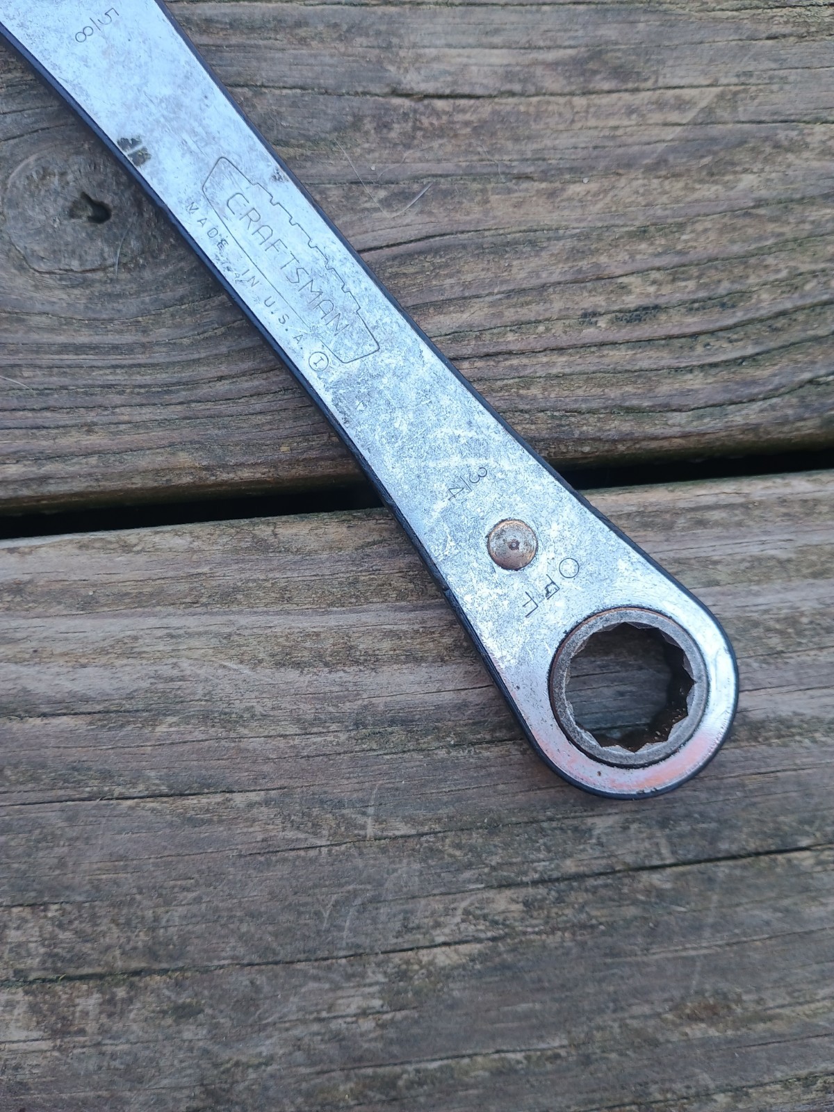 Vintage Craftsman 5/8″ & 3/4″ 12 Point Ratcheting Wrench USA
