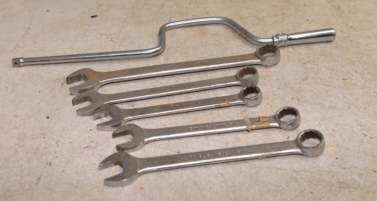 Par-X USA made (Snap-on owned) wrench speed bar collectible mechanics tool lot