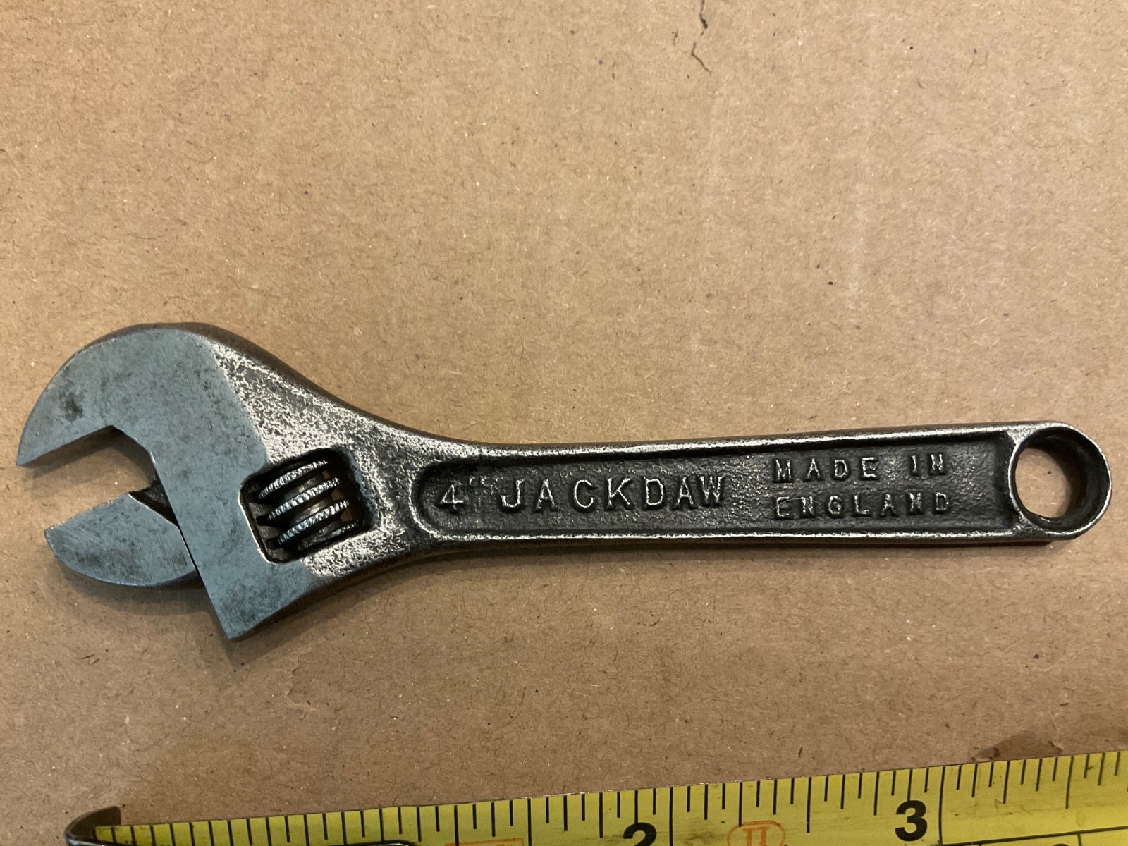 GARRINGTONS 4 INCH SMALL VINTAGE ADJUSTABLE SPANNER WRENCH TOOL