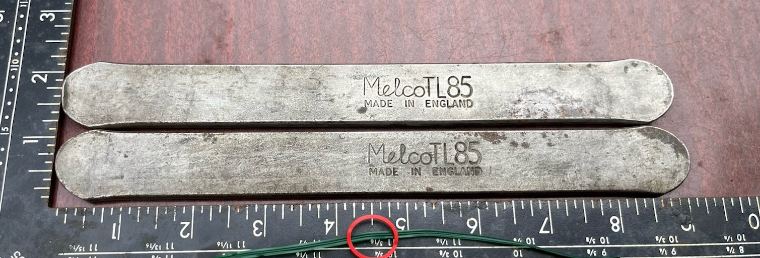 2 x VINTAGE MELCO TYRE LEVERS TL85 – CLASSIC CAR MOTORCYCLE TOOL KIT
