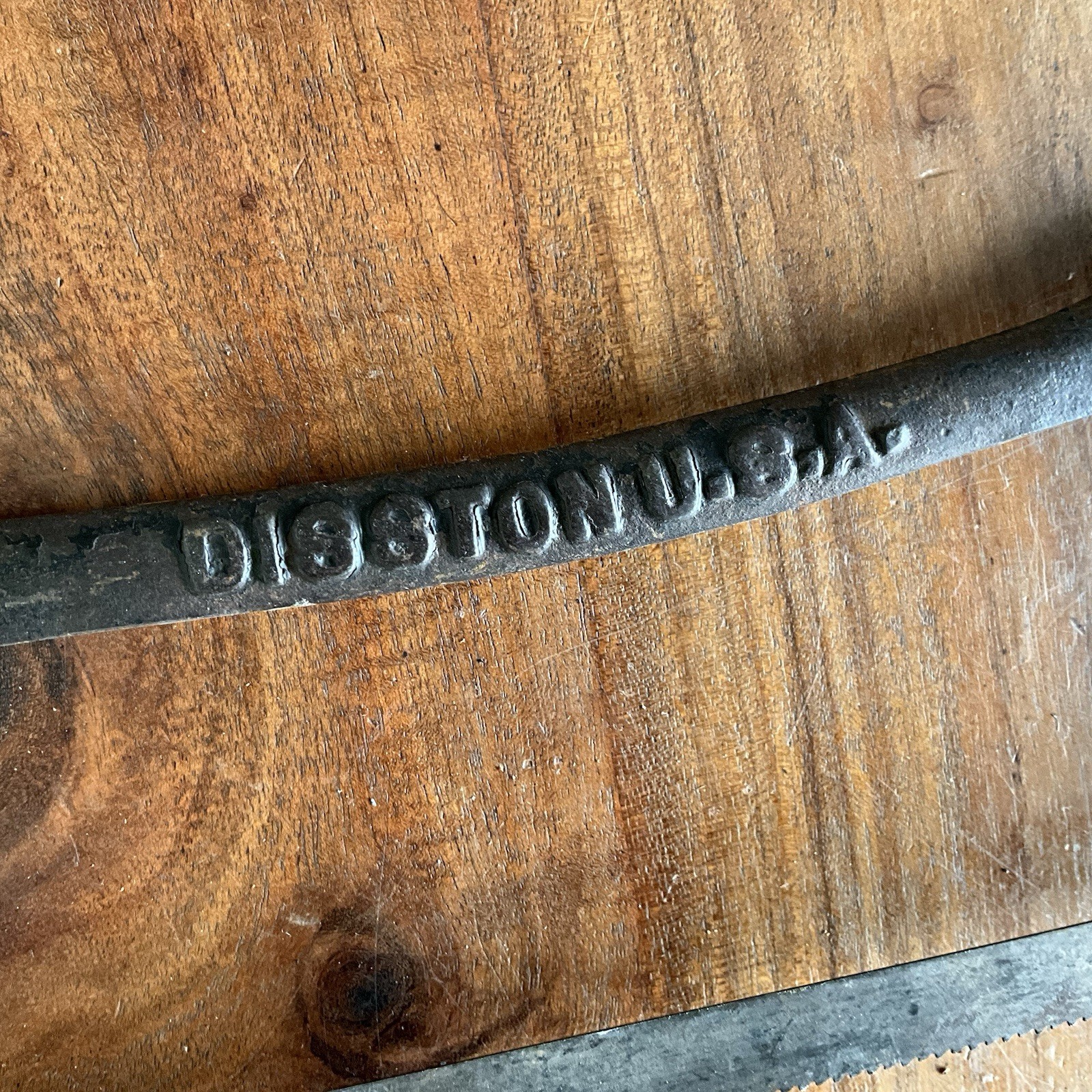 VINTAGE DISSTON U.S.A. HACK SAW/ DEHORNING Cast Iron