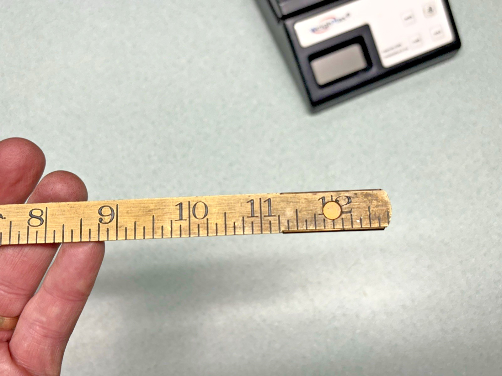 THE LUFKIN RULE Co – SAGINAW, MI #1085 24″ BRASS BLACKSMITH RULER MINT condition