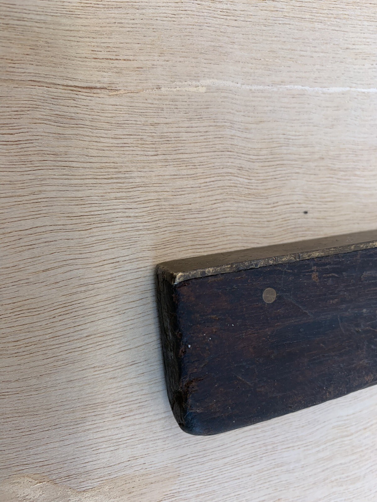 Vintage Sohaco Southington Hardware Co. Wood & Brass 6″ Square