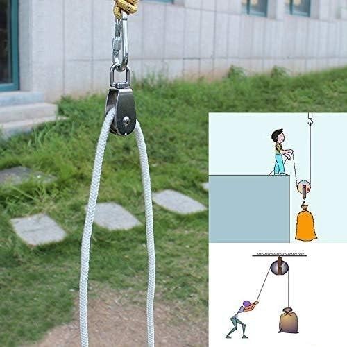 2-pack M25 Double Pulley Block Stainless Steel Heavy Duty Hardware Double Whe…