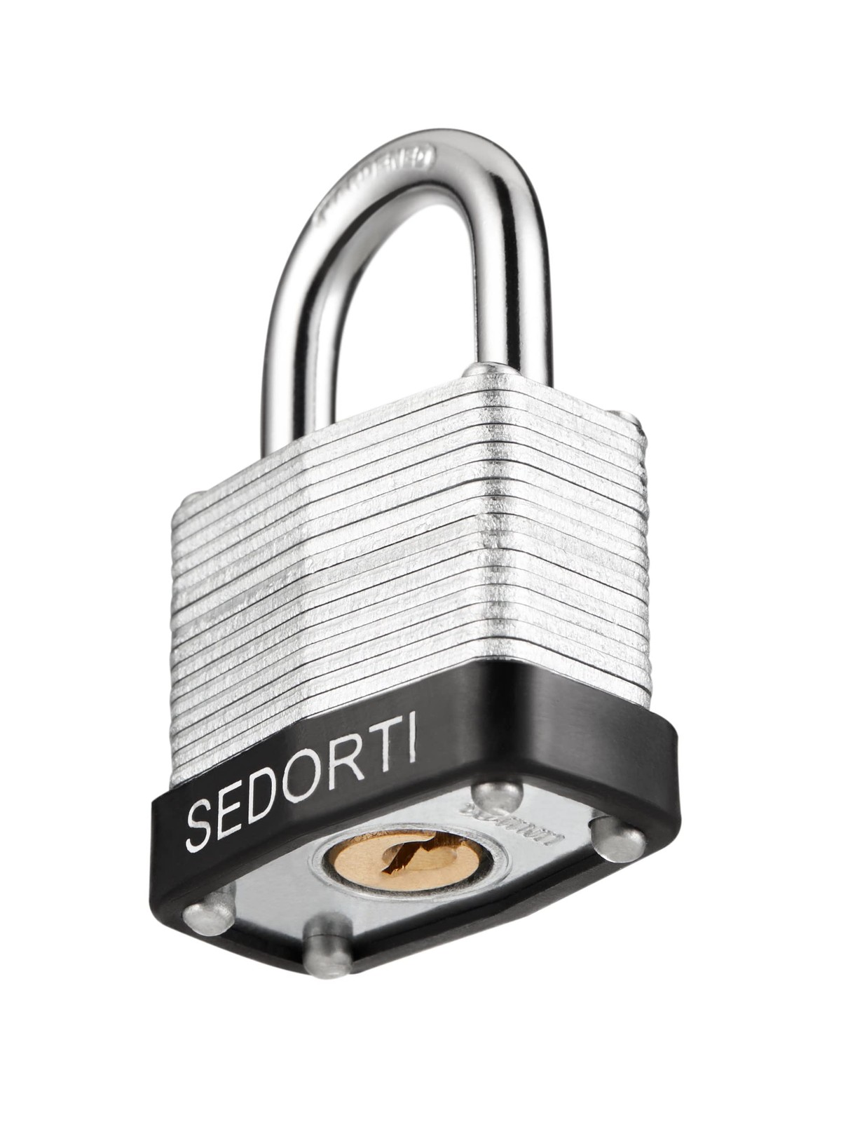 Laminated Steel Padlock Set, 1-1/4″ Wide Body, Small Heavy Duty Locker Lock, …