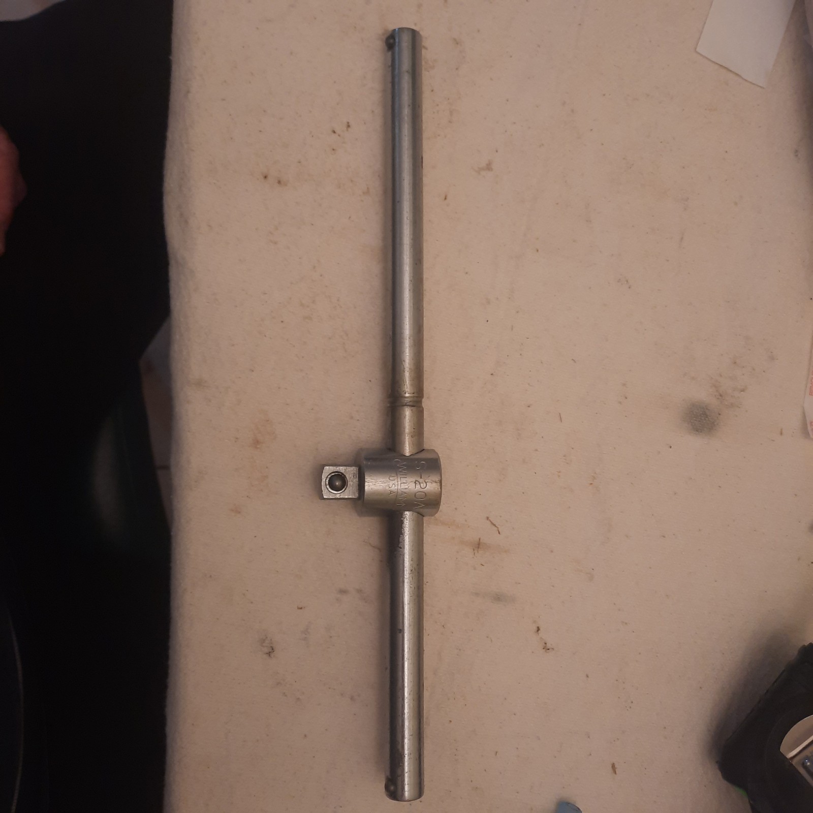 Vintage Williams S-20A 1/2″ Drive Sliding T-Handle Breaker Bar. USA.