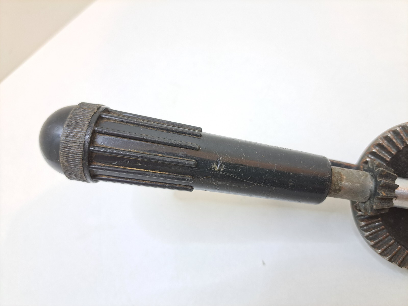 Vintage hand drill USSR hand mechanical tool Made in USSR 1950-60s Working