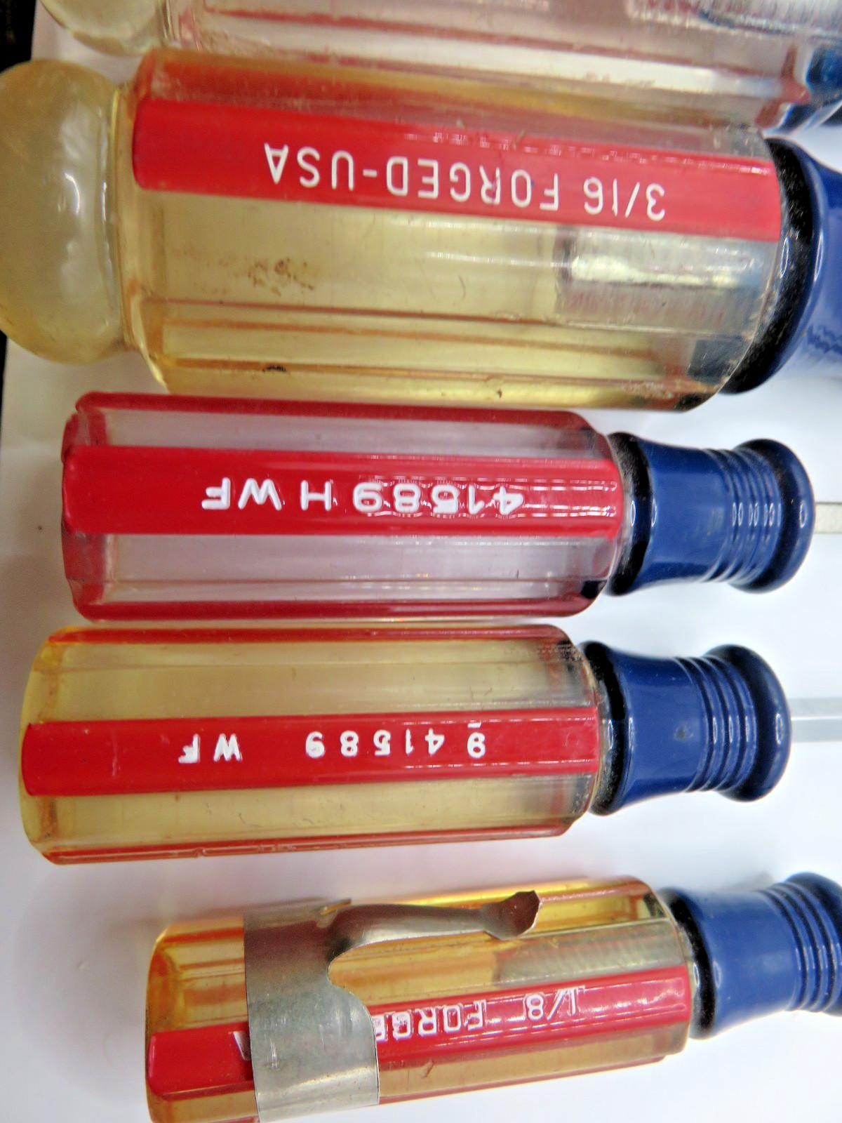 Craftsman Vintage 41248, 41421, 41589, 41581 & 1-Vanadium Lot of Screwdriver