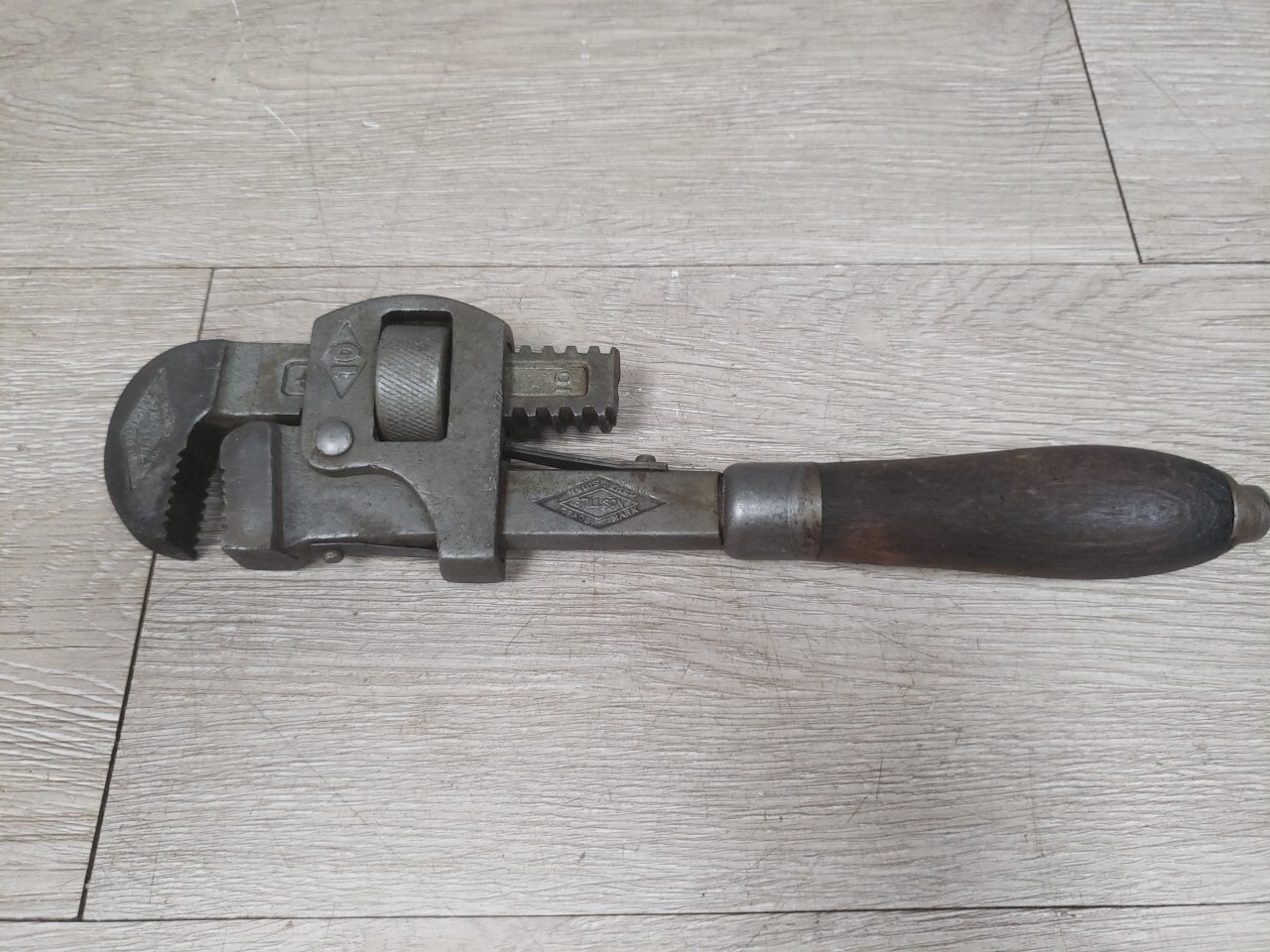 Vtg Stillson Pattern Adjustable Pipe Monkey Wrench 10″ USA