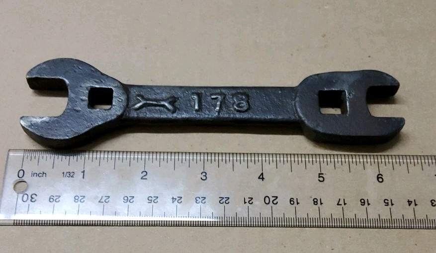 -RARE- No. 178 Adam’s Leaning Wheel Road Grader Wrench Machinery Tools Implement