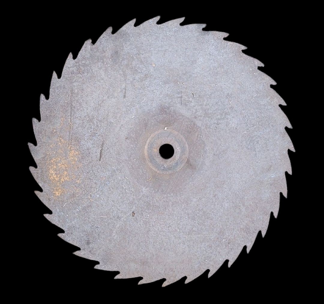 Antique Large Rustic Cabin 24.5″ Saw Mill Blade Industrial Steampunk Decor