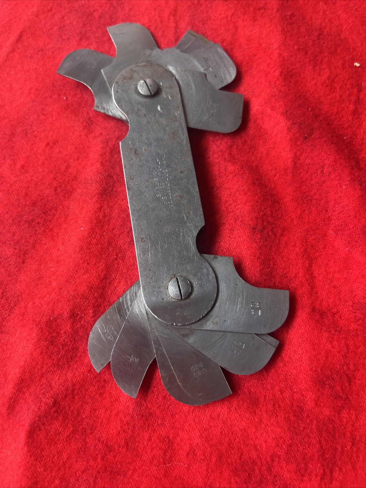 L.S. STARRETT 272B RADIUS/FILLET GAUGE MACHINIST TOOL (k15)