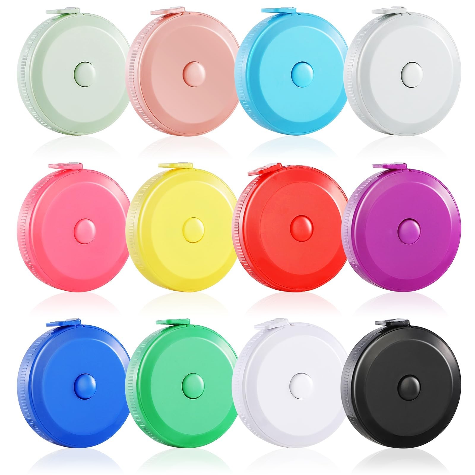 12 | 24 | 36 | 120 Pack Tape Measure,12 Colors Soft Retractable Measuring Tap…