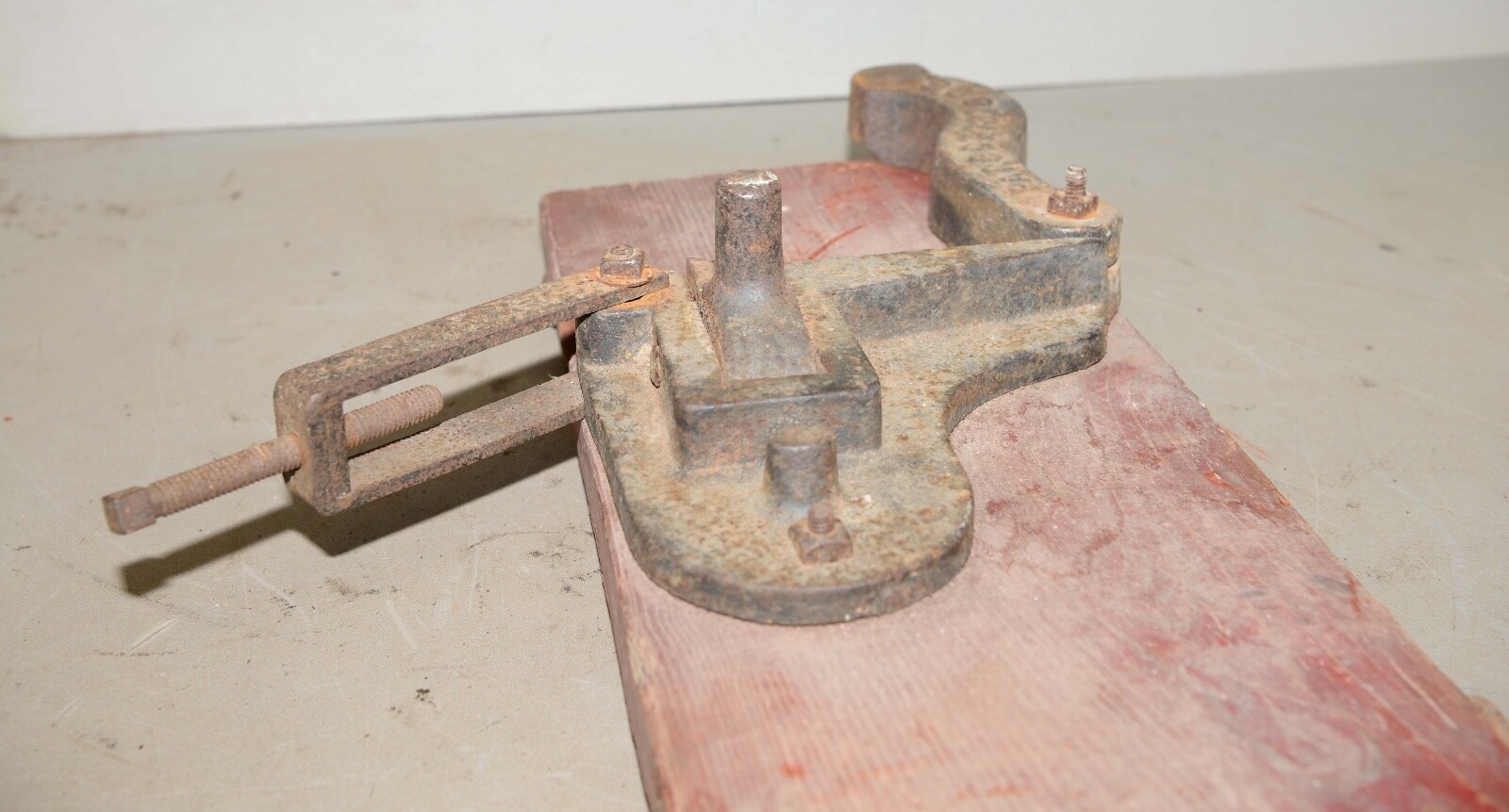 Rare 1885 patent saw mill blade swaging tooth setting tool collectible logging