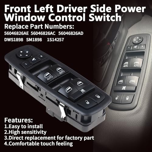 Left Driver Side Power Window Switch For 2016 2017 2018 Switch + Removal Tool