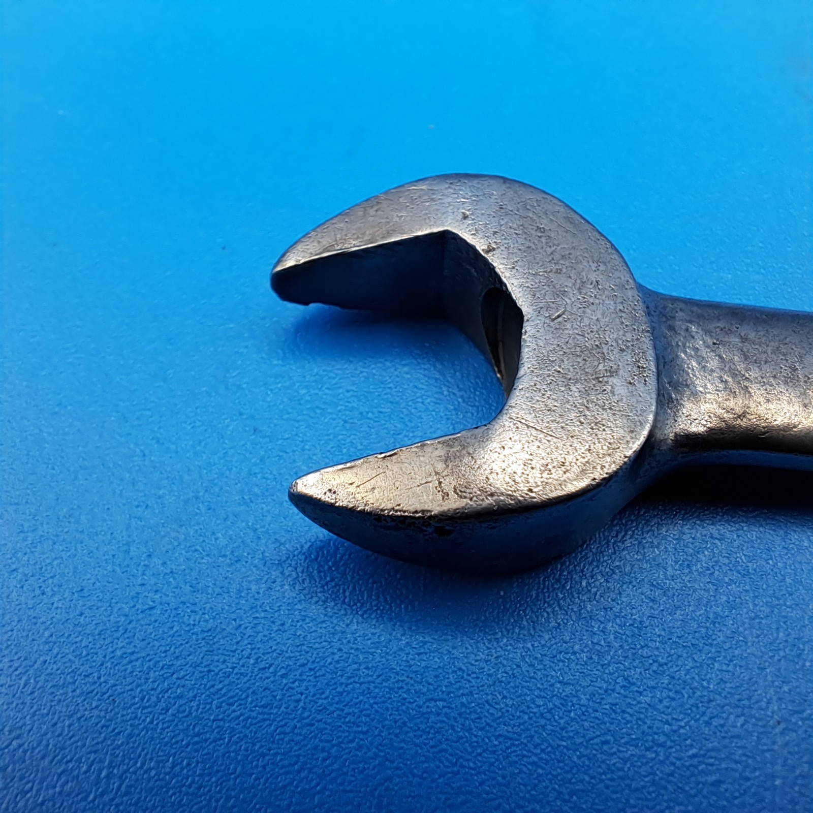 Vintage Snap-on 7/16 x 1/2 Wedge-Grip Open End Wrench, No S-1416W, 1953, USA