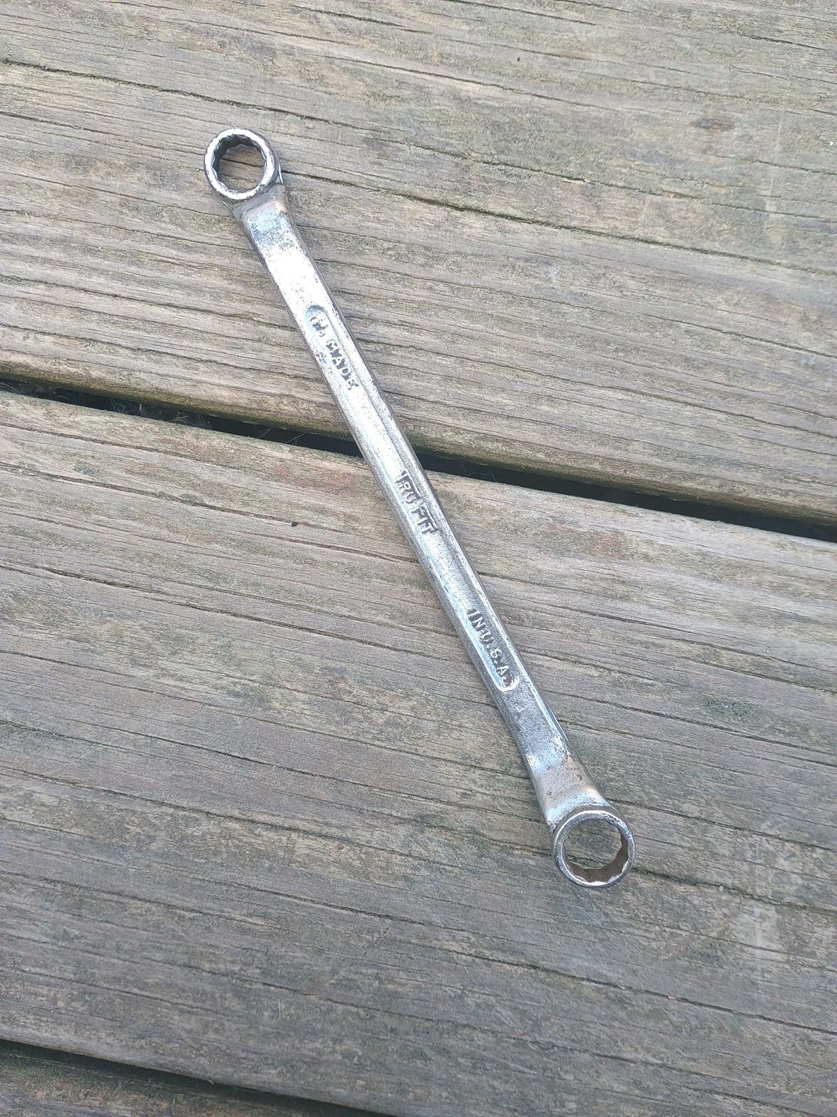 Vintage Tru-Fit 3/8″ & 7/16″ Offset 12 Point Box End Wrench USA 7″