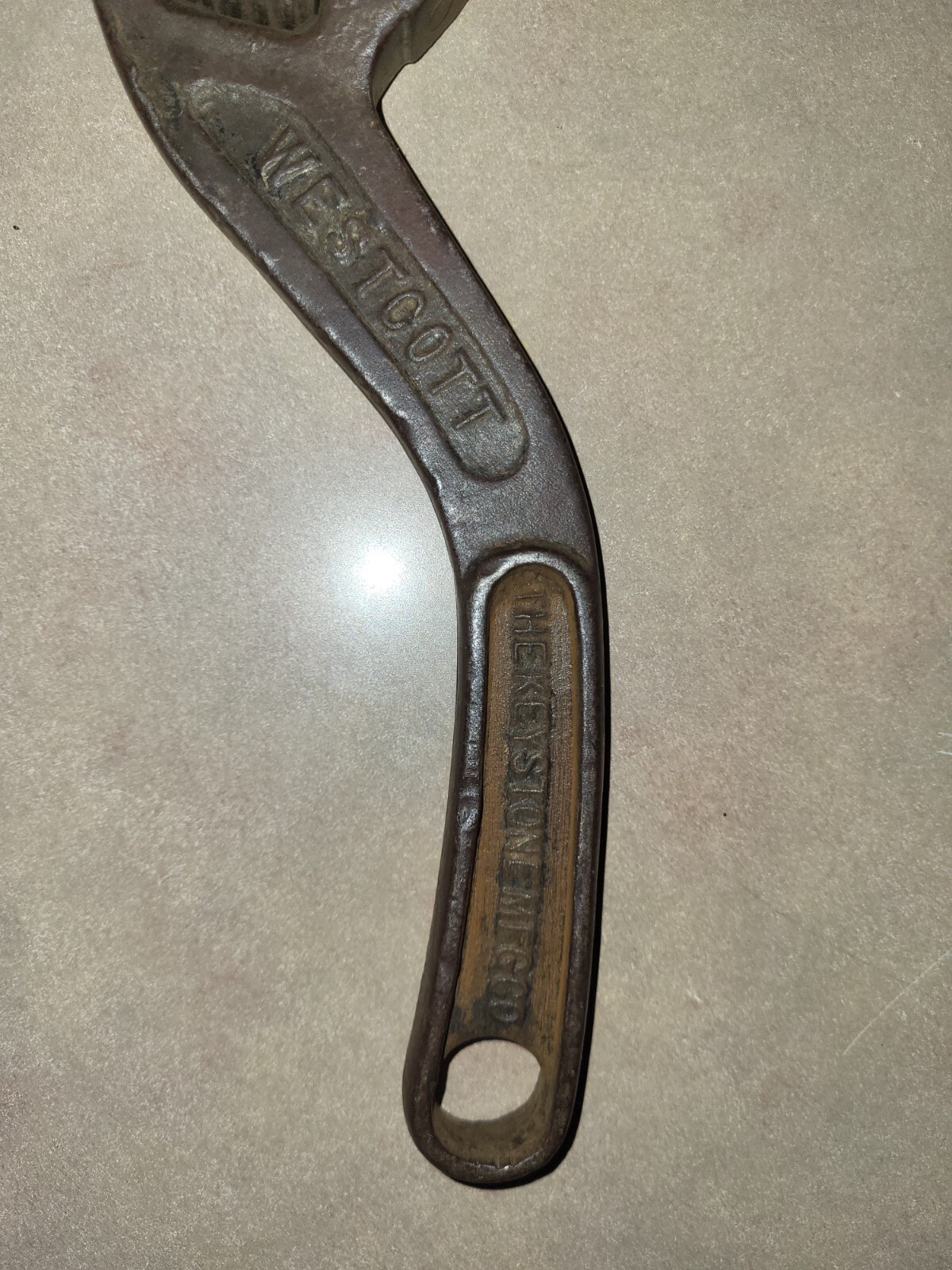 WESTCOTT No. 80 10″ S Shaped Adjustable Wrench – THE KEYSTONE MFG. CO. – USA