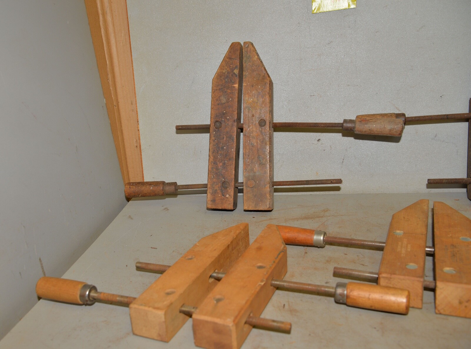 5 Adjustable Clamp Co Jorgensen & more wood workers cabinet maker tool lot M4