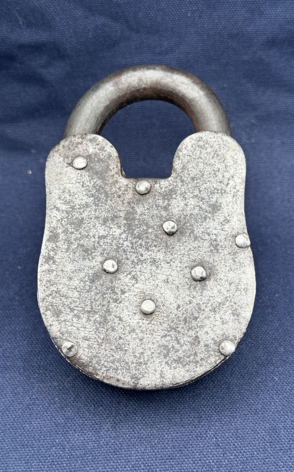 Early 19th Century Hand-Forged Wrought Iron Padlock w/ Keys, Works Well!